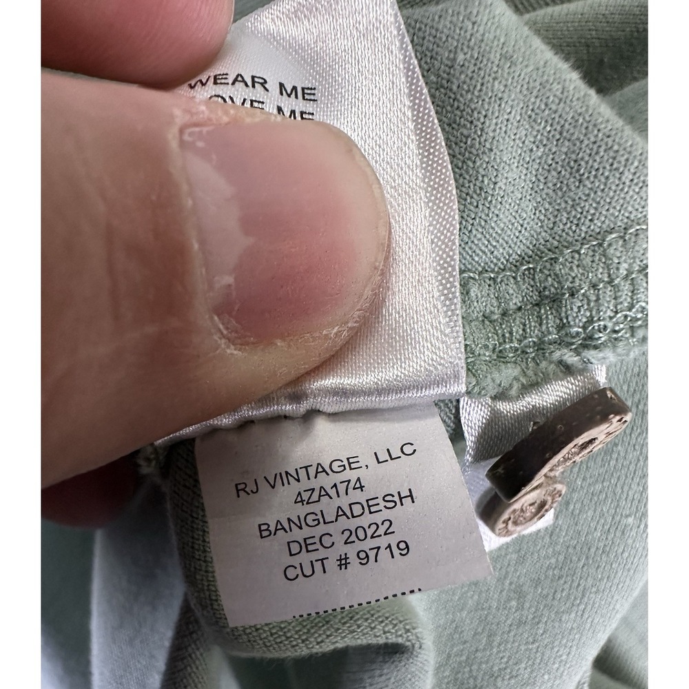 Tailor Vintage Shirt Small Green Comfort Stretch Oxford Flip Cuff Minimalist New - Picture 10 of 10